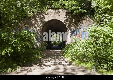 Sottopassaggio, S-Bahn stazione Siemensstadt Berlino Foto Stock