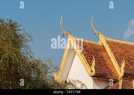 Tempio buddista a Bakong, Siem Reap, Cambogia Foto Stock