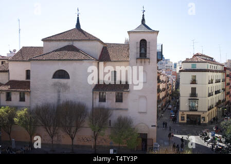 La Chiesa di San Ildefonso in piazza dallo stesso nome nel Malasaña Madrid, Spagna Foto Stock