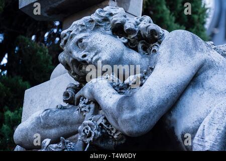 Cementerio de la Recoleta , diseñado por el francés prosperare Catelin, por iniciativa del presidente Bernardino Rivadavia, inaugurado en 1822.Buenos Aires, Republica Argentina, cono sur, Sud America. Foto Stock