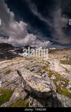 Escursioni a Mölltaler Gletscher (ghiacciaio Moelltal) Foto Stock