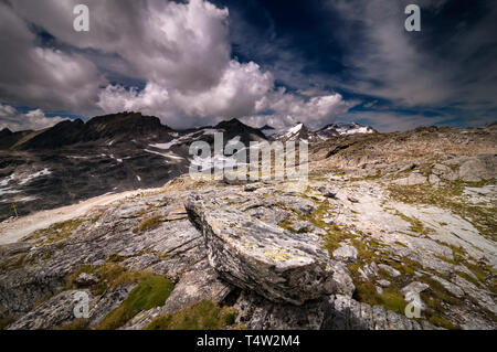 Escursioni a Mölltaler Gletscher (ghiacciaio Moelltal) Foto Stock