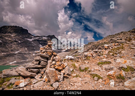 Escursioni a Mölltaler Gletscher (ghiacciaio Moelltal) Foto Stock