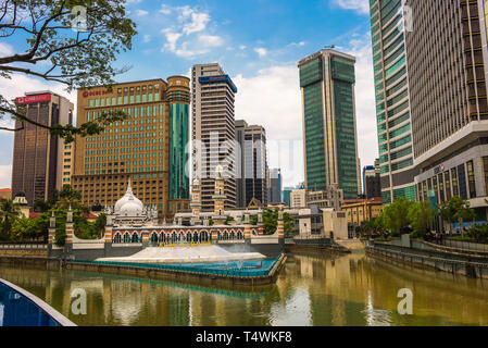 Masjid Jamek moschea nel centro di Kuala Lumpur in Malesia Foto Stock