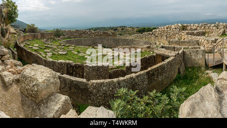 Rovine dell antica Olimpia. Greco sito archeologico. La Grecia Foto Stock
