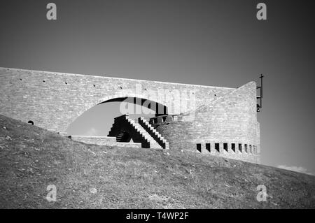 Cappella di Santa Maria degli Angeli, progettato da Mario Botta Foto Stock