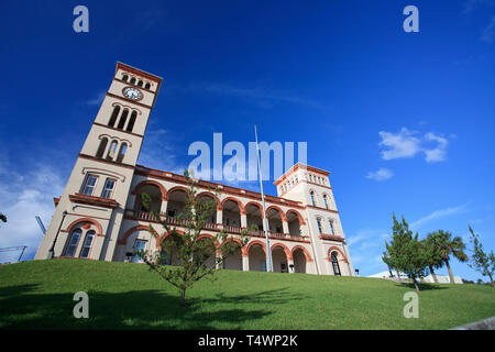 Bermuda, Hamilton, Hamilton il fulcro edili, le sessioni House le camere di Bermuda's 40 stati Casa di assemblaggio e la sua corte suprema Foto Stock