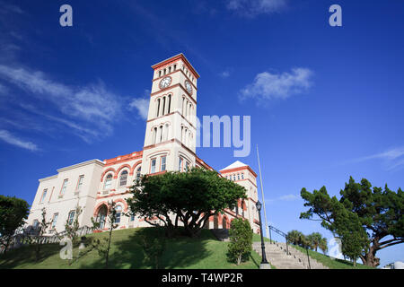 Bermuda, Hamilton, Hamilton il fulcro edili, le sessioni House le camere di Bermuda's 40 stati Casa di assemblaggio e la sua corte suprema Foto Stock