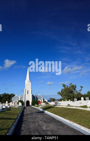 Bermuda, sud della costa sabbiosa di parrocchia, St James Church Foto Stock