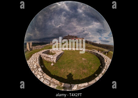 Spišský Hrad (Eng: Castello di Spis,) in Slovacchia Foto Stock