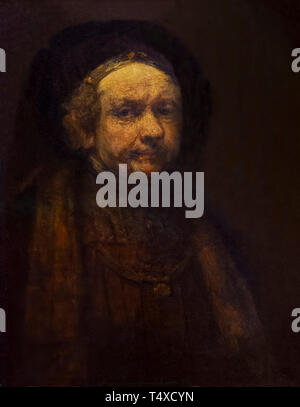 Self-portrait, Rembrandt, circa 1669, Galleria degli Uffizi, Galleria degli Uffizi, Firenze, Toscana, Italia Foto Stock