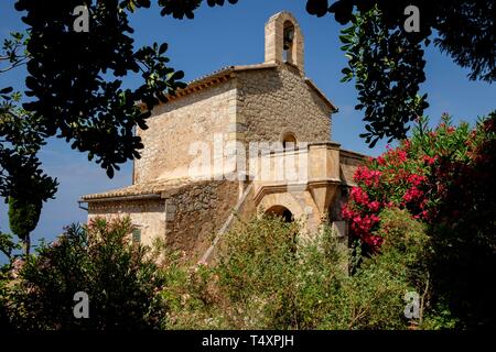 Oratorio, 1877, Monasterio de Miramar,Valldemossa, Maiorca, isole Baleari, Spagna. Foto Stock