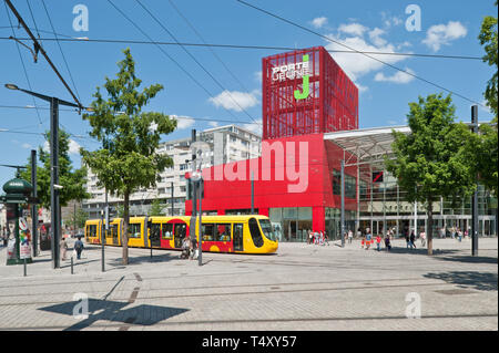 Mulhouse, tram, Porte Jeune Foto Stock