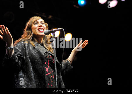 Pink Martini lead singer, Cina Forbes Foto Stock