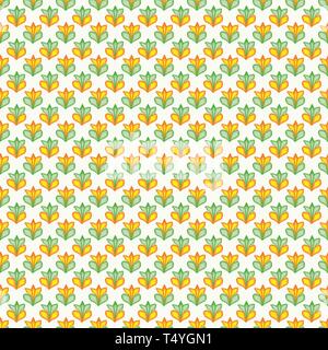 Modello senza giunture di astratta fiori. Sfondo per tessuti, carte da parati, rivestimenti, stampe e disegni. File EPS vettoriali, - il modello verranno compilate in un Illustrazione Vettoriale