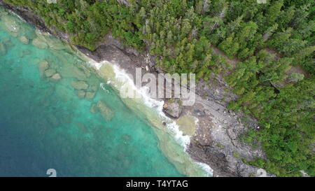 Bellissima Penisola di Bruce Park in Canada drone fotografia Foto Stock