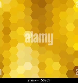 Abstract background. immagine geometrica di esagoni. Miele di vettore sfondo giallo e arancione esagono. Foto Stock