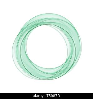 Abstract sfondo con cerchi verdi Foto Stock