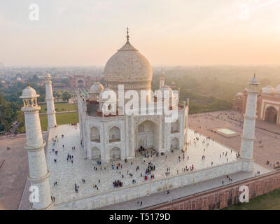 India, Uttar Pradesh, Taj Mahal (Patrimonio Mondiale dell'UNESCO) Foto Stock