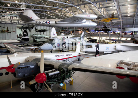 American Air Museum a Duxford Imperial War Museum,Cambridgeshire, Inghilterra. Foto Stock