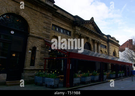 Esterno del Mackie Sindaco Mercato in Manchester Foto Stock