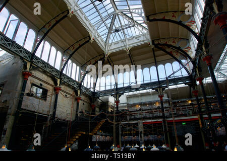 Interno del Mackie Sindaco Mercato del Manchester Northern Quarter Foto Stock