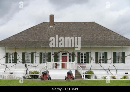 Il fattore principale della casa di Fort Vancouver, Fort Vancouver National Historic Site, Vancouver, WA, Stati Uniti d'America Foto Stock