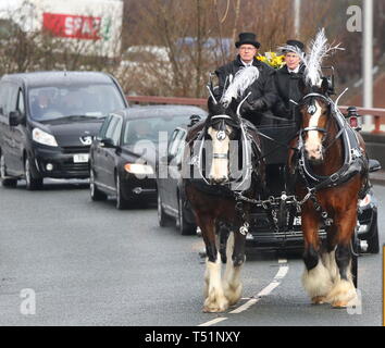 Liverpool,comico britannico Ken Dodds funerale nella città di credito Fairbrother Ian/Alamy Stock Foto Foto Stock