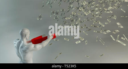 I consulenti di Robo o consulenti per la gestione finanziaria Foto Stock