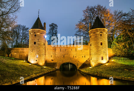 Monnikendam, un watergate in Amersfoort, Paesi Bassi Foto Stock