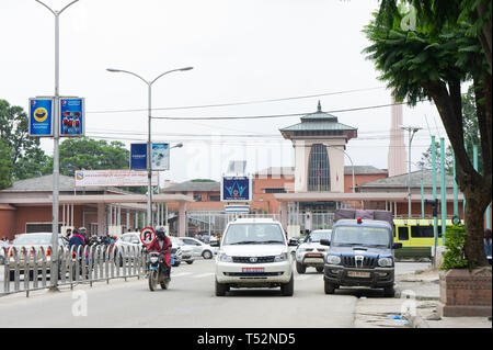 Kathmandu, Nepal - 27 Maggio 2017: vista del palazzo e le strade di Durbar marg. Foto Stock