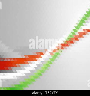 Grigio sfondo geometrico con colore onda geometrica. eps 10 Foto Stock