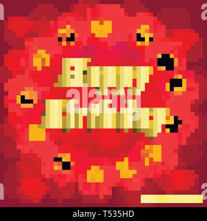 Buon compleanno bigliettino. Buon compleanno tipografia design per cartoline e poster con fiori. Modello di progetto per il compleanno. Illustrazione Vettoriale