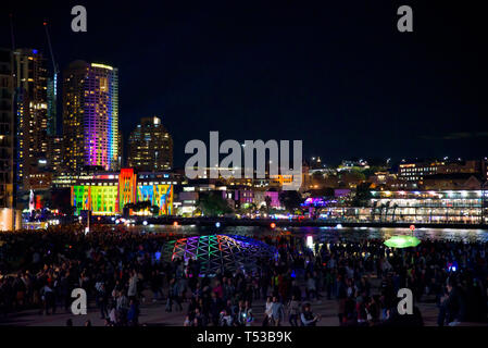 Vivaci Festival di Sydney in Darling Harbour, Australia Foto Stock