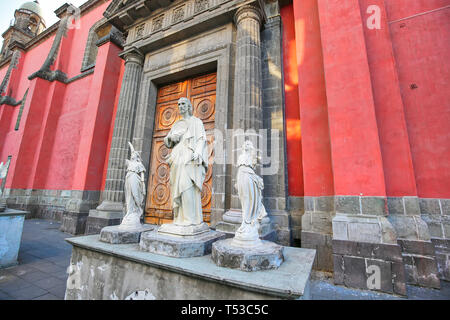 Città del Messico scenic chiese nel centro storico vicino piazza Zocalo Foto Stock