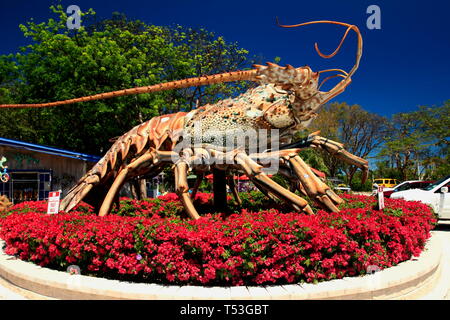 Aragosta gigante scultura in Florida keys Foto Stock