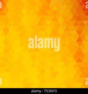 Sfondo triangolare giallo brillante. Illustrazione vettoriale astratta. eps 10 Foto Stock