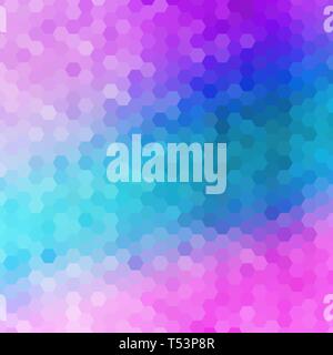 fondo esagonale viola chiaro e blu. eps 10 Foto Stock