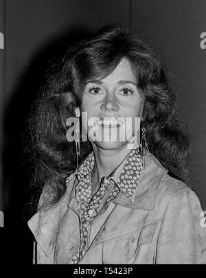 Attrice, Jane Fonda, Ottobre 17, 1977, California Foto Stock