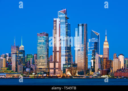 Skyline di New York Hudson Yards lato ovest Foto Stock