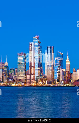 Skyline di New York Hudson Yards lato ovest Foto Stock