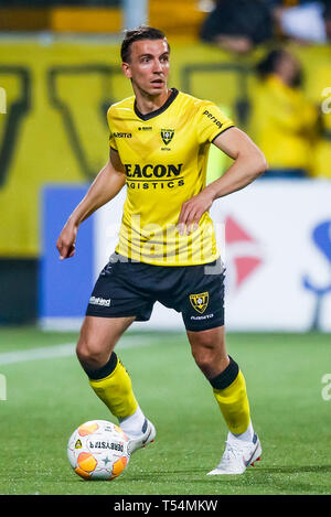 Venlo, Paesi Bassi. Xx Apr, 2019. calcio Eredivisie olandese Stagione 2018 - 2019, Covebo Stadium de Koel, VVV Venlo player Moreno Rutten Credito: Pro scatti/Alamy Live News Foto Stock