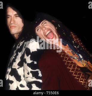 Joe Perry Steven Tyler 1990 foto da John Barrett/il PHOTOlink Foto Stock