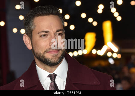 DC lanciare il primo al mondo Superpowered luna park a Londra il South Bank per festeggiare il lancio del nuovo film del supereroe SHAZAM! Dotato di: Zachary Levi dove: Londra, Regno Unito quando: 20 Mar 2019 Credit: WENN.com Foto Stock