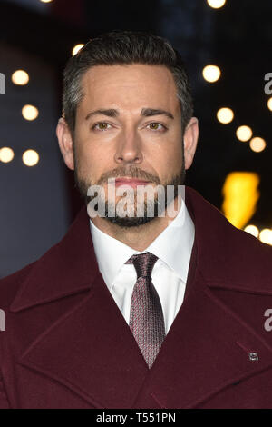 DC lanciare il primo al mondo Superpowered luna park a Londra il South Bank per festeggiare il lancio del nuovo film del supereroe SHAZAM! Dotato di: Zachary Levi dove: Londra, Regno Unito quando: 20 Mar 2019 Credit: WENN.com Foto Stock