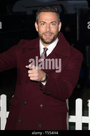 Shazam Luna Park lanciare al Bernie Spagna Gardens, South Bank di Londra con: Zachary Levi dove: Londra, Regno Unito quando: 20 Mar 2019 Credit: WENN.com Foto Stock