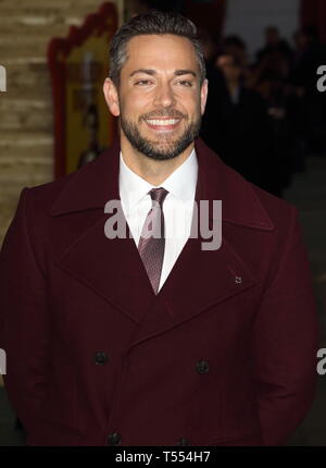 Shazam Luna Park lanciare al Bernie Spagna Gardens, South Bank di Londra con: Zachary Levi dove: Londra, Regno Unito quando: 20 Mar 2019 Credit: WENN.com Foto Stock
