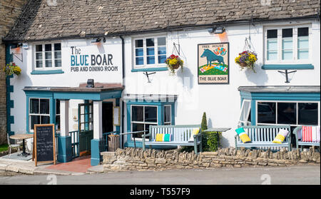 Il Blue Boar pub. Chipping Norton. Oxfordshire, Inghilterra Foto Stock