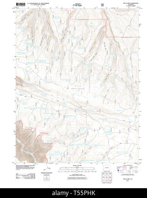 USGS TOPO Map Colorado CO la radura 20110610 TM il restauro Foto Stock