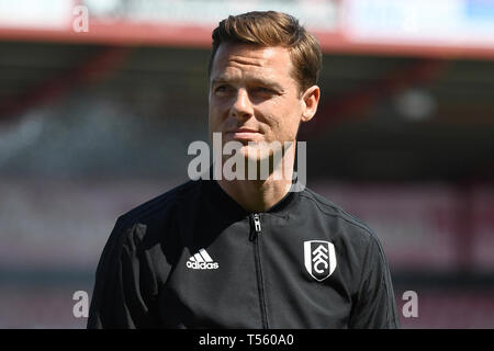 Scott Parker Fulham manager - AFC Bournemouth v Fulham, Premier League, vitalità Stadium, Bournemouth - xx aprile 2019 solo uso editoriale - DataCo r Foto Stock